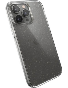 Speck Presidio Perfect Clear Glitter Apple iPhone 14 Pro Max Clear   Gold Glitter - with Microban
