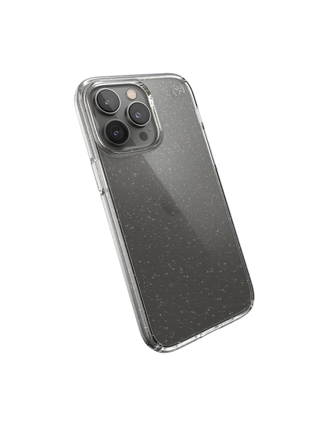 Speck Presidio Perfect Clear Glitter Apple iPhone 14 Pro Max Clear   Gold Glitter - with Microban