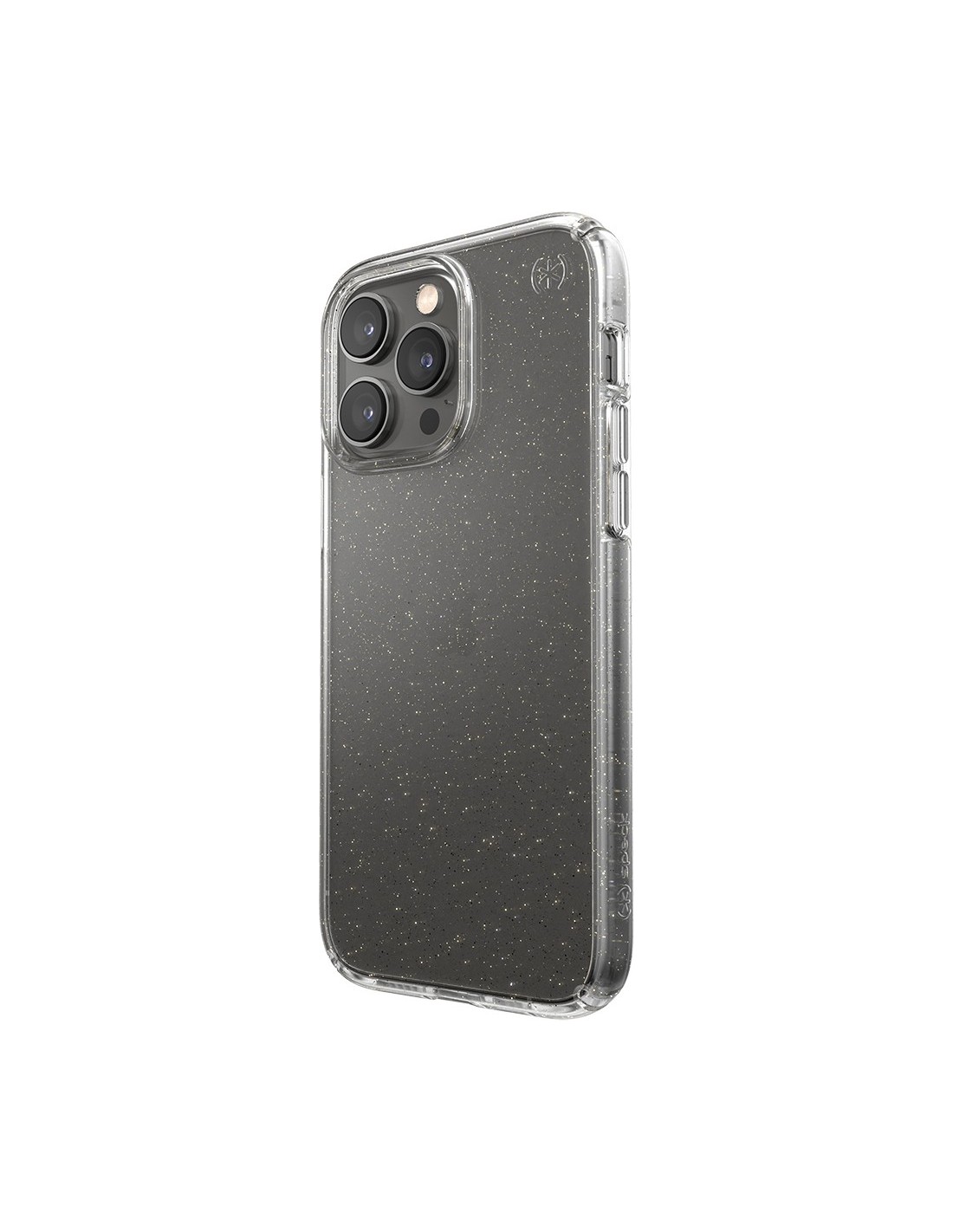 Speck Presidio Perfect Clear Glitter Apple iPhone 14 Pro Max Clear   Gold Glitter - with Microban