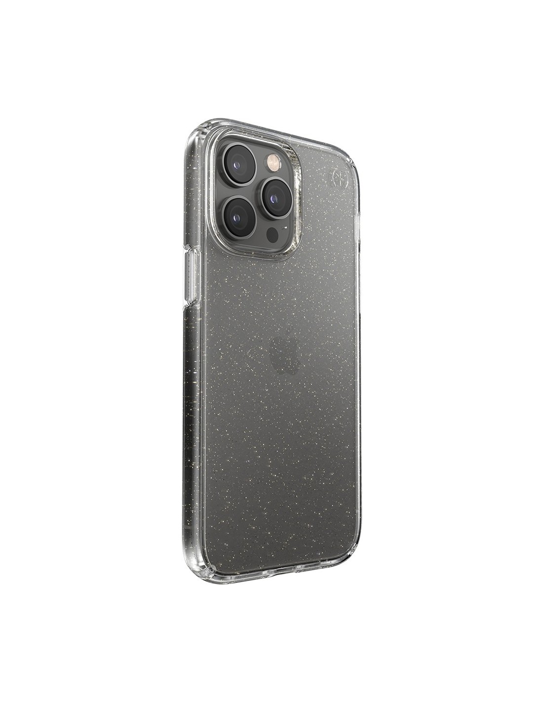 Speck Presidio Perfect Clear Glitter Apple iPhone 14 Pro Max Clear   Gold Glitter - with Microban