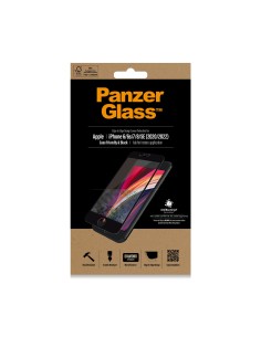 PanzerGlass Apple iPhone 6 6S 7 8 SE (2020 2022) Black CF Super+ Glass 2