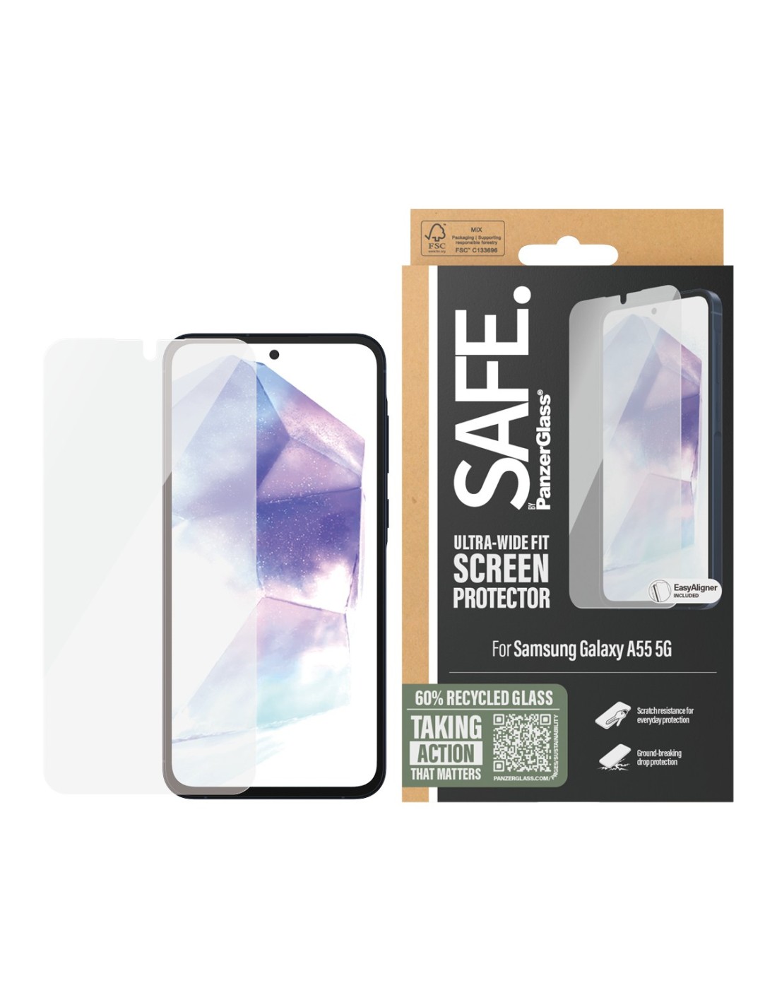 SAFE by Panzerglass Samsung Galaxy A55 5G - Ultra-Wide-Fit