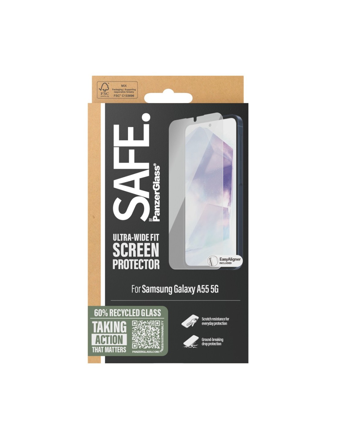 SAFE by Panzerglass Samsung Galaxy A55 5G - Ultra-Wide-Fit