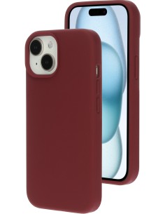 Mobiparts Silicone Cover Apple iPhone 15 Plum Red