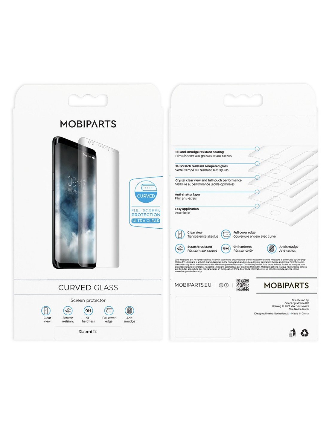 Mobiparts Curved Glass Xiaomi 12