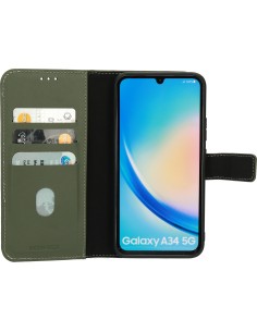Mobiparts Leather 2 in 1 Wallet Case Samsung Galaxy A34 (2023) Green 2