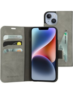 Mobiparts Classic Wallet Case Apple iPhone 14 Granite Grey