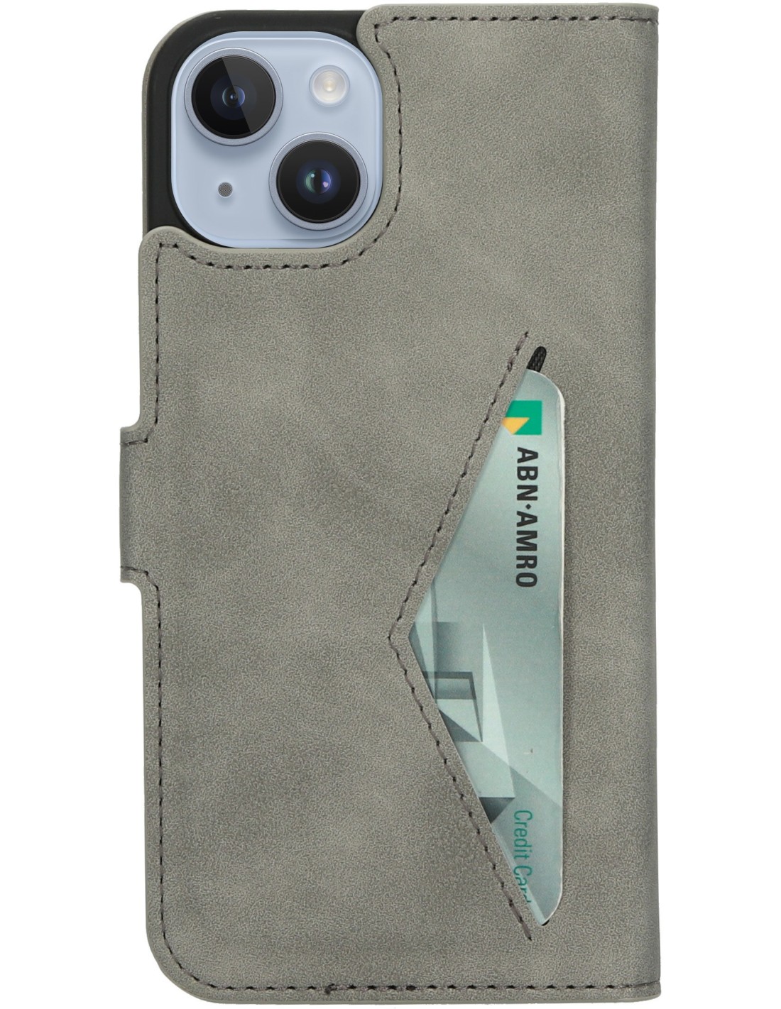 Mobiparts Classic Wallet Case Apple iPhone 14 Granite Grey