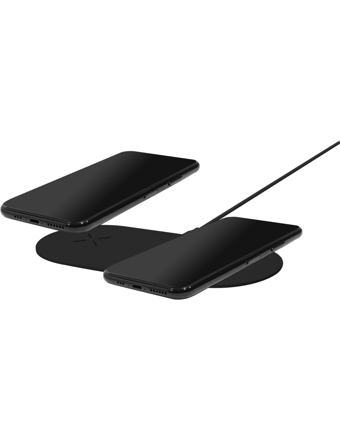 Mobiparts Dual Fast Wireless Charging Pad Black