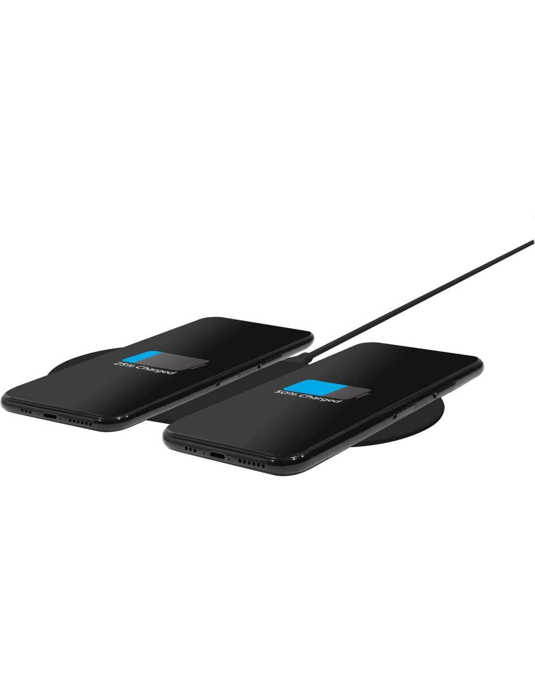 Mobiparts Dual Fast Wireless Charging Pad Black