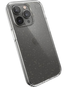 Speck Presidio Perfect Clear Glitter Apple iPhone 14 Pro Clear   Gold Glitter - with Microban