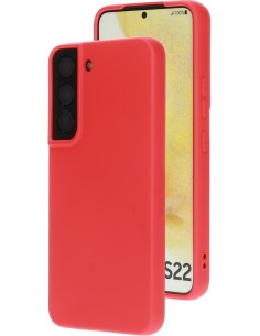 Mobiparts Silicone Cover Samsung Galaxy S22 Scarlet Red