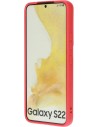 Mobiparts Silicone Cover Samsung Galaxy S22 Scarlet Red