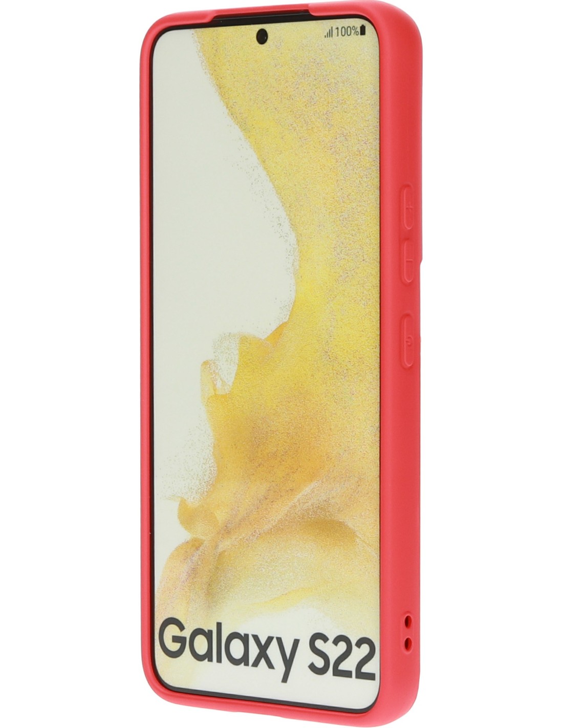 Mobiparts Silicone Cover Samsung Galaxy S22 Scarlet Red
