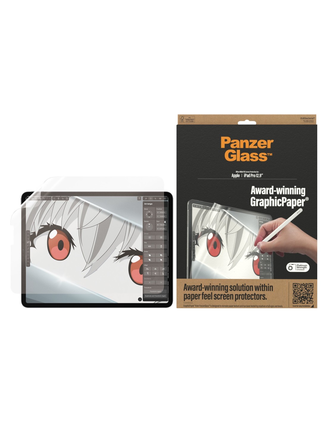 PanzerGlass GraphicPaper Apple iPad Pro 12.9'' (2018 2020 2021 2022) - Paper Feel