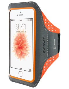 Mobiparts Comfort Fit Sport Armband Apple iPhone 5 5S SE Neon Orange