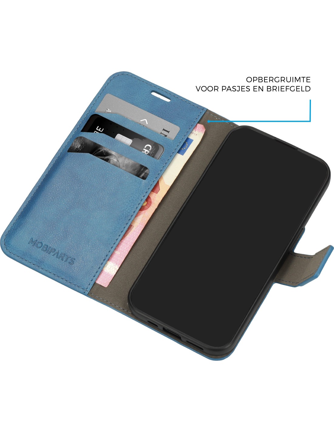 Mobiparts Classic Wallet Case Samsung Galaxy S23 FE Steel Blue