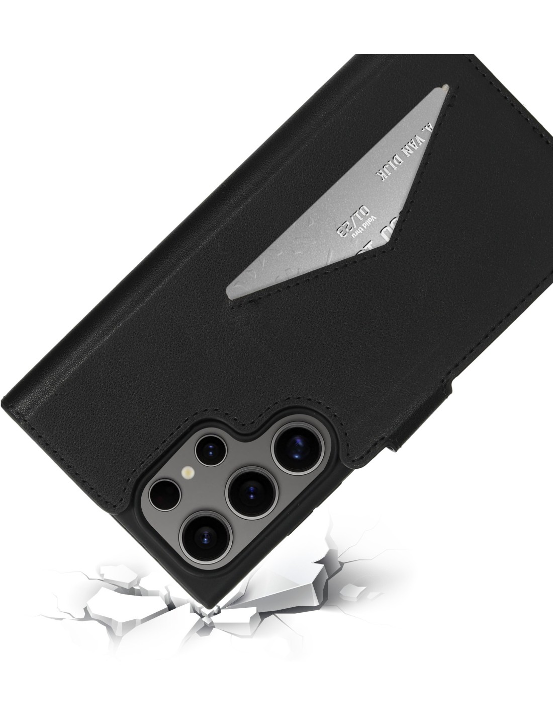 Mobiparts Classic Wallet Case Samsung Galaxy S24 Ultra Black