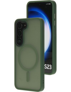 Mobiparts Hardcover Samsung Galaxy S23 Satin Green (Magsafe Compatible)