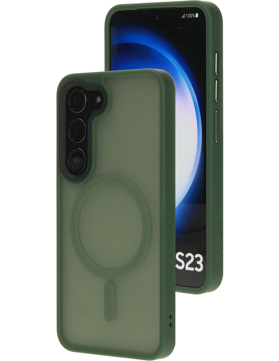 Mobiparts Hardcover Samsung Galaxy S23 Satin Green (Magsafe Compatible)