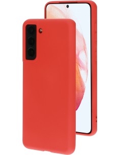 Mobiparts Silicone Cover Samsung Galaxy S21 Scarlet Red