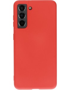 Mobiparts Silicone Cover Samsung Galaxy S21 Scarlet Red 2