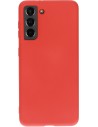 Mobiparts Silicone Cover Samsung Galaxy S21 Scarlet Red