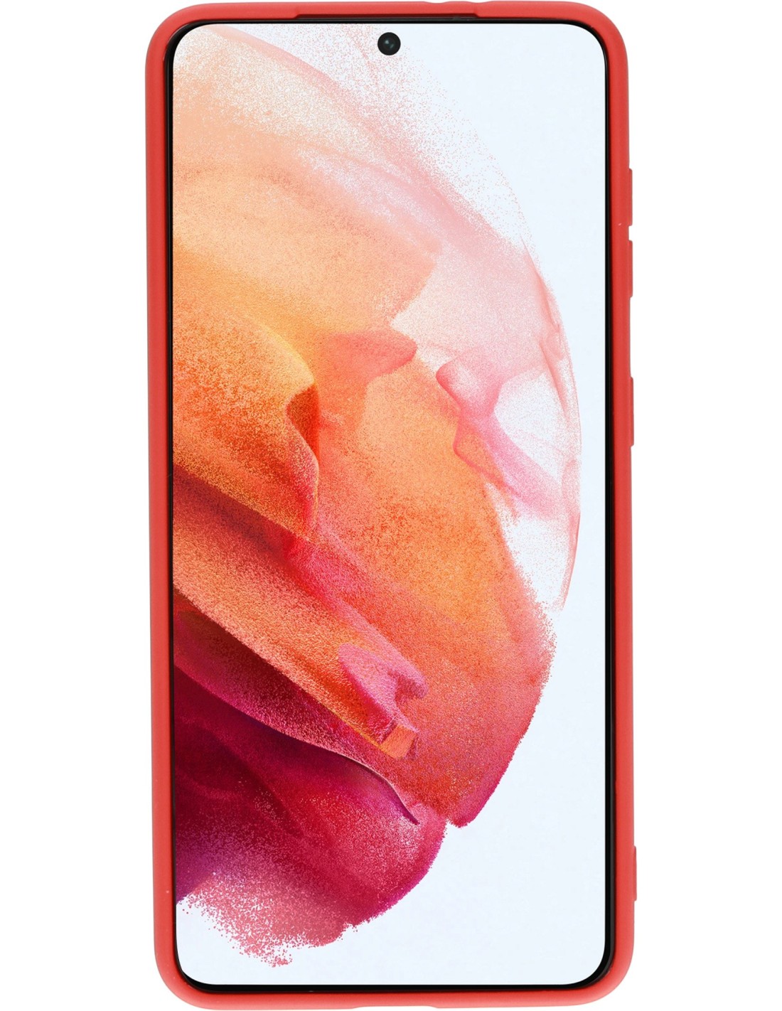 Mobiparts Silicone Cover Samsung Galaxy S21 Scarlet Red