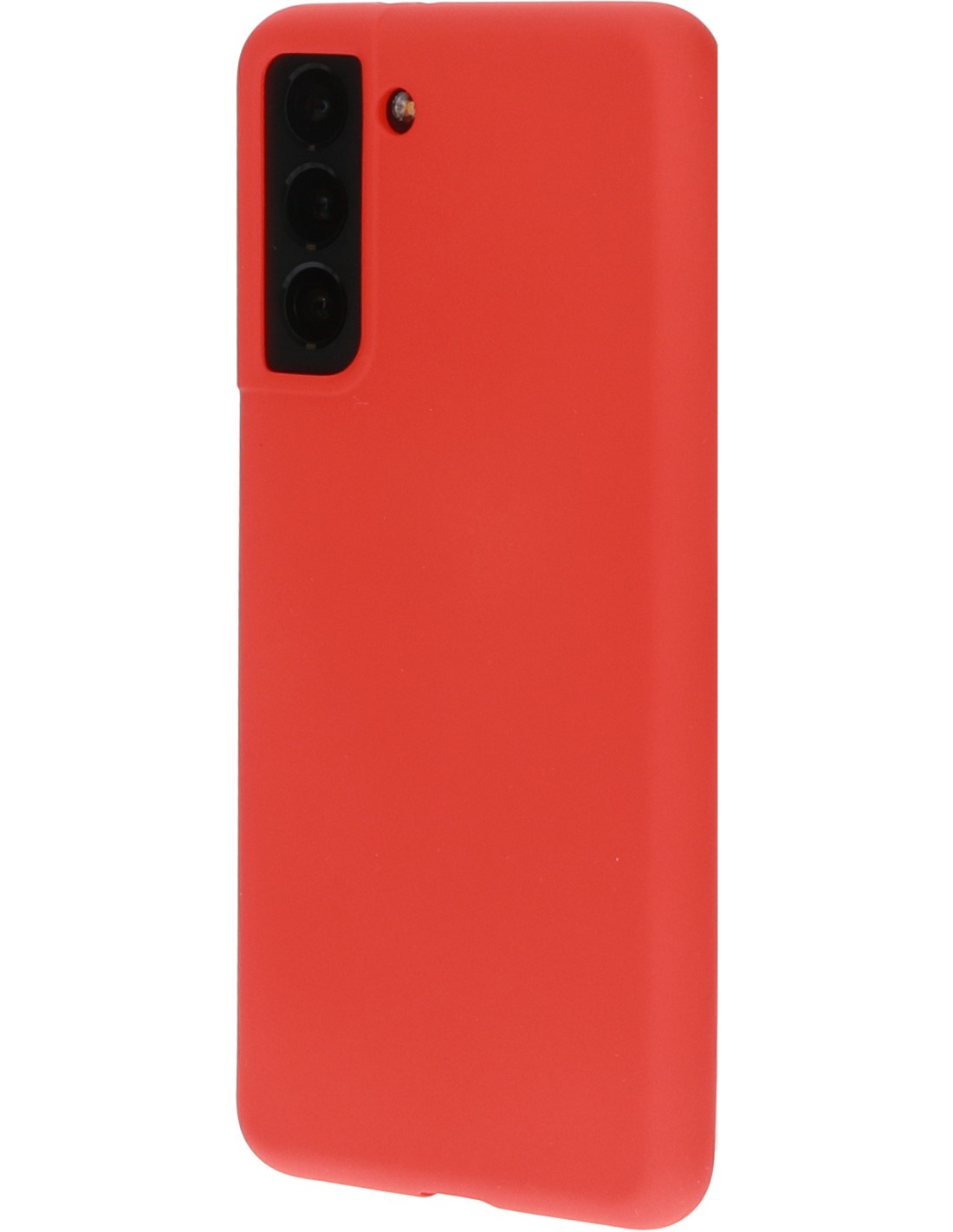 Mobiparts Silicone Cover Samsung Galaxy S21 Scarlet Red