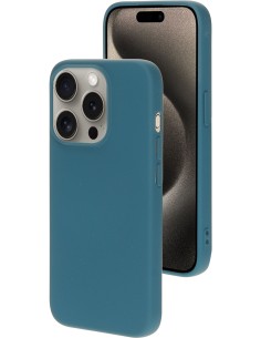 Mobiparts Silicone Cover Apple iPhone 15 Pro Blueberry Blue
