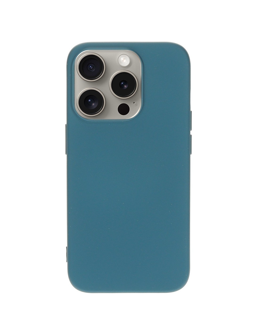 Mobiparts Silicone Cover Apple iPhone 15 Pro Blueberry Blue