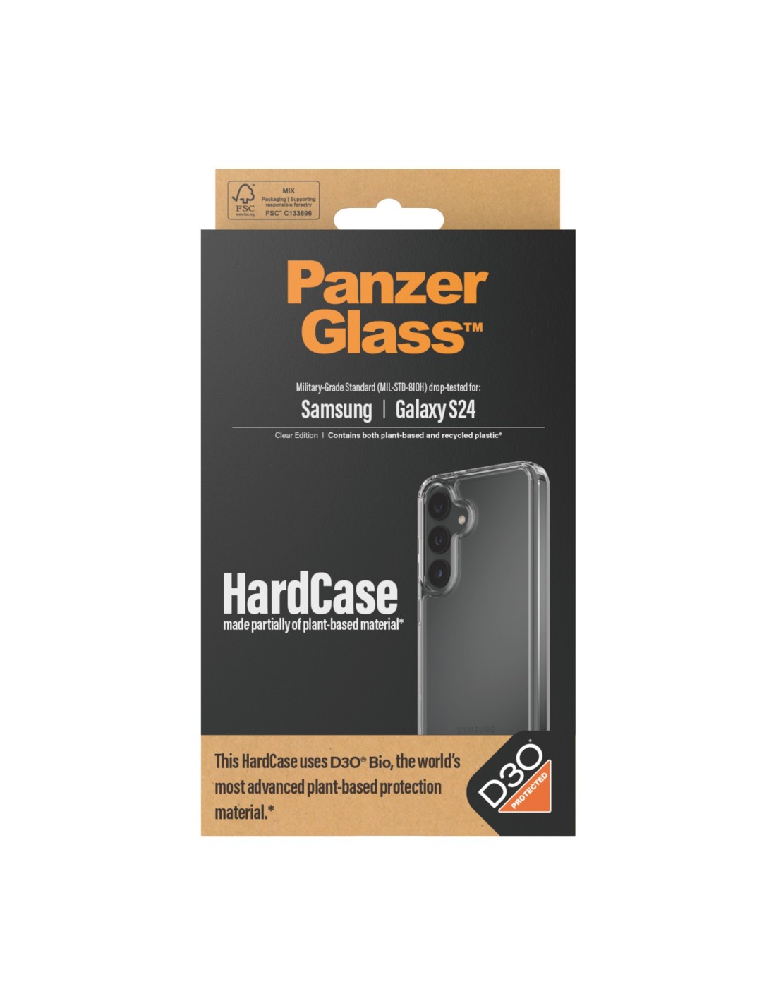 PanzerGlass Samsung Galaxy S24 HardCase with D30 Clear