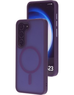 Mobiparts Hardcover Samsung Galaxy S23 Satin Purple (Magsafe Compatible)