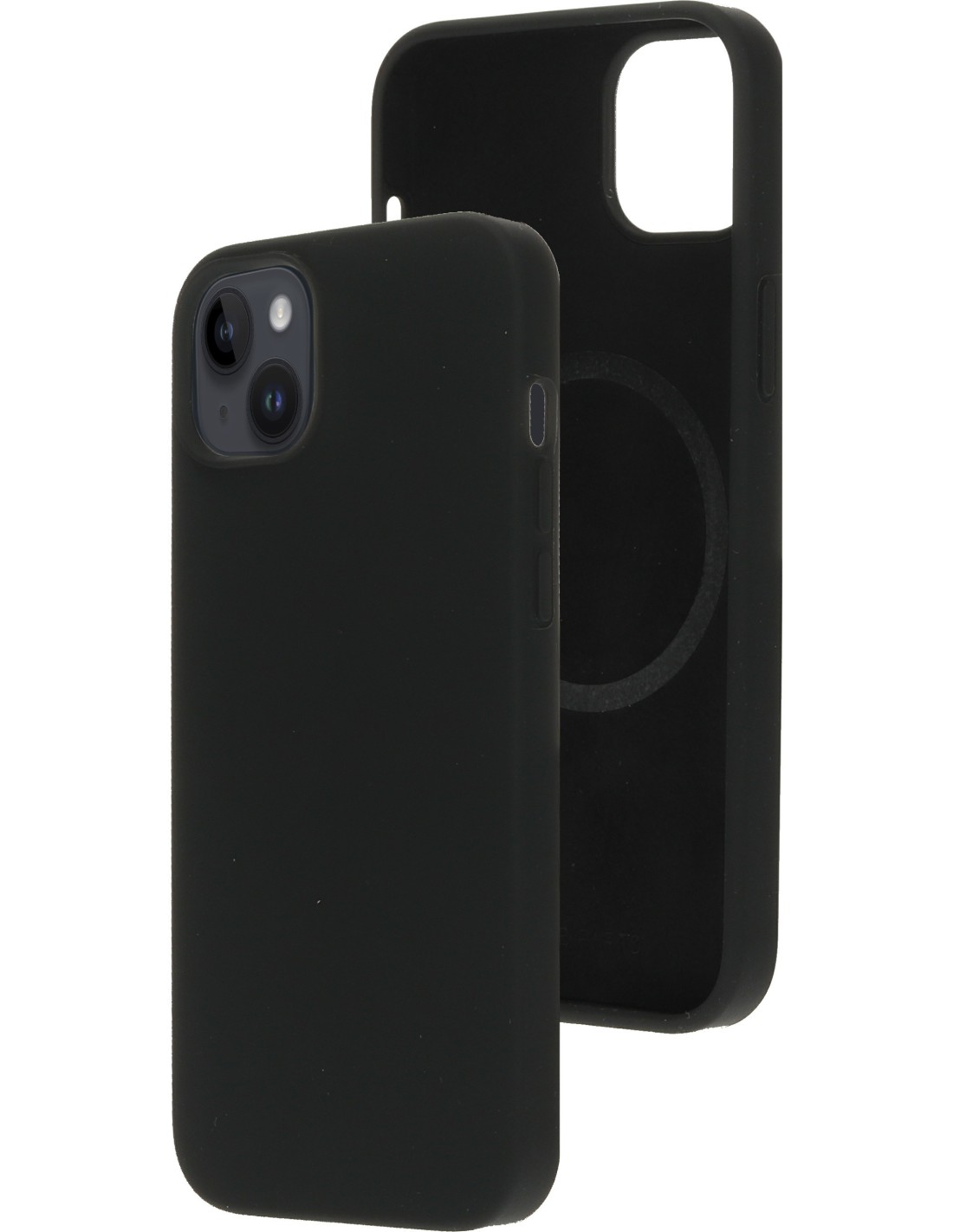 Mobiparts Silicone  Cover Apple iPhone 14 Plus Black (Magsafe Compatible)
