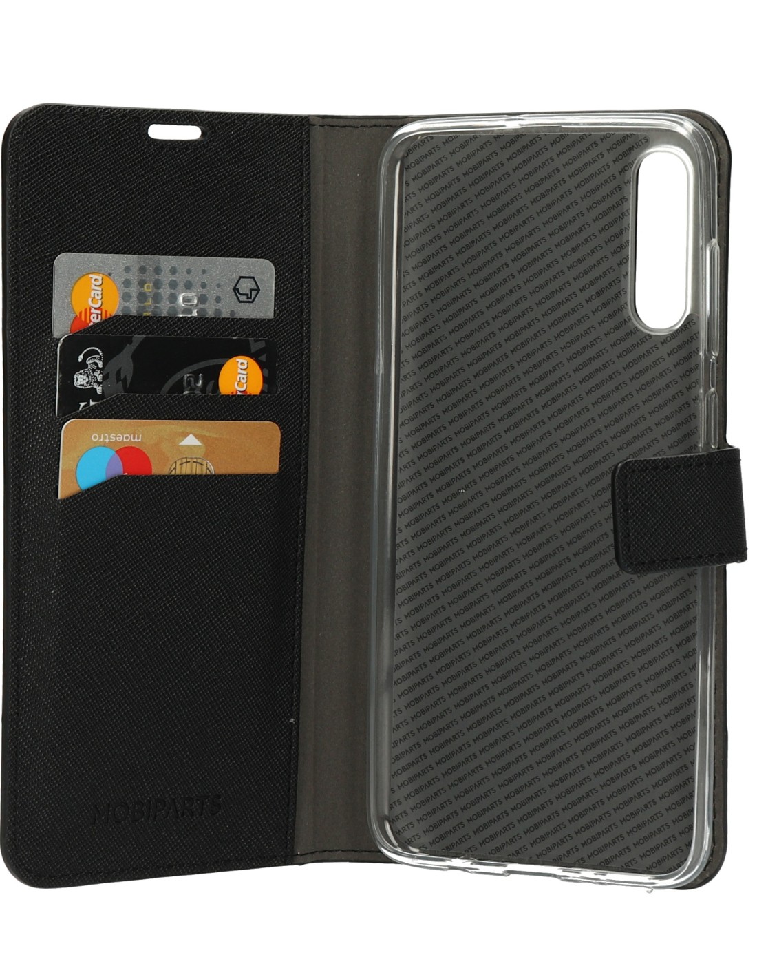 Mobiparts Saffiano Wallet Case Samsung Galaxy A70 (2019) Black