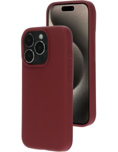 Mobiparts Silicone Cover Apple iPhone 15 Pro Plum Red