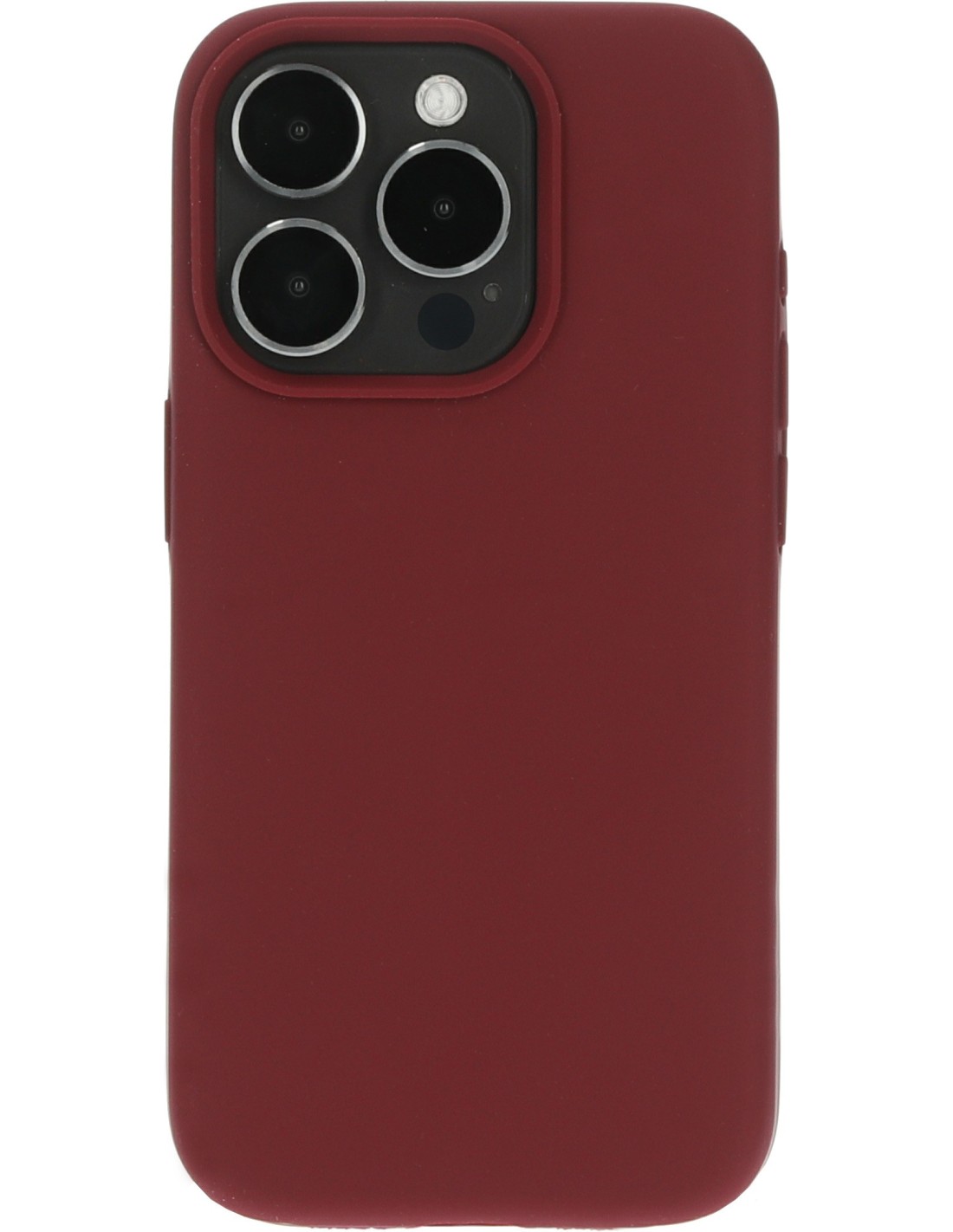 Mobiparts Silicone Cover Apple iPhone 15 Pro Plum Red