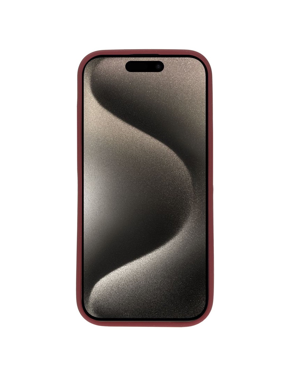 Mobiparts Silicone Cover Apple iPhone 15 Pro Plum Red