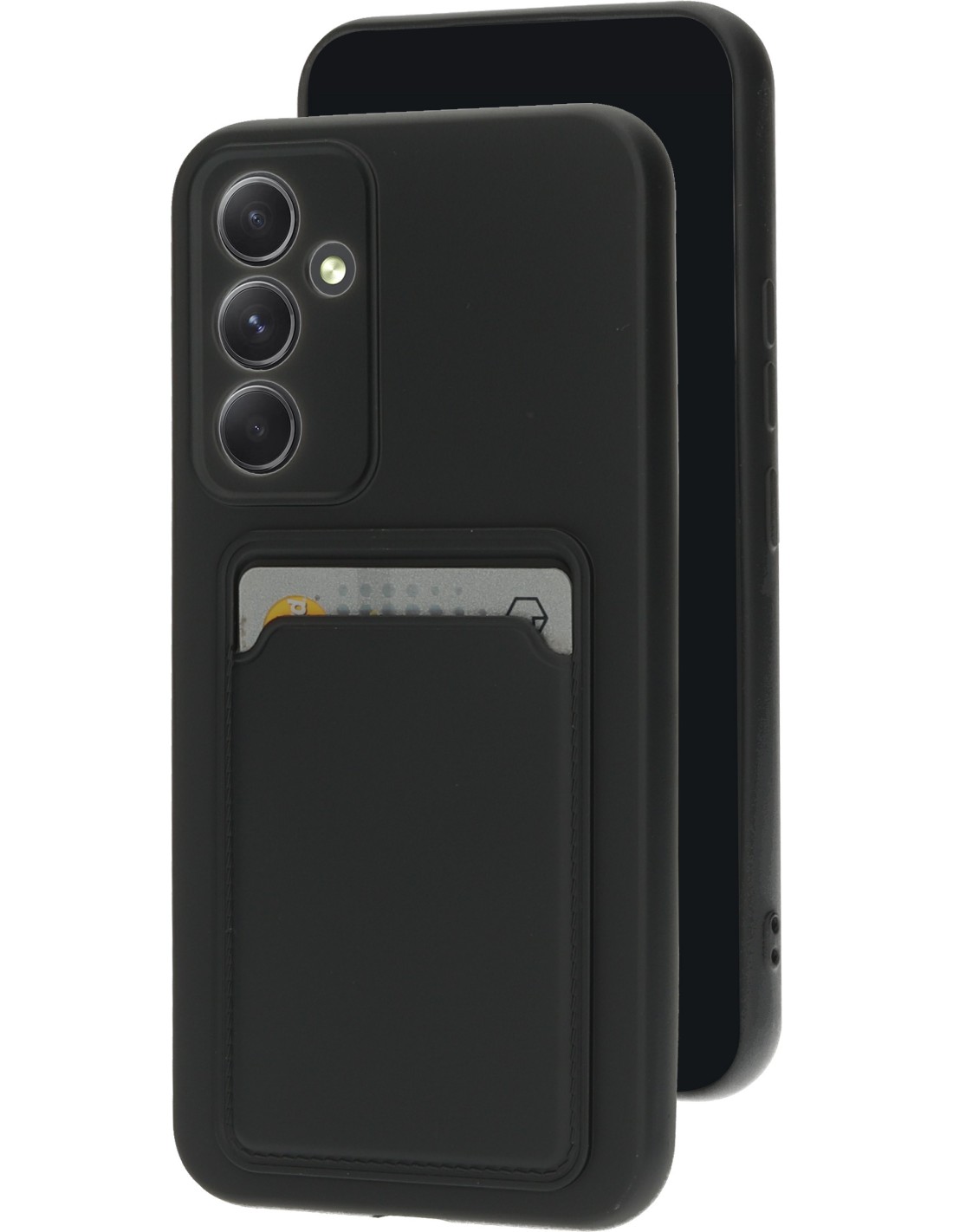Mobiparts Classic TPU Case with Cardholder Samsung Galaxy A54 4G 5G Matt Black
