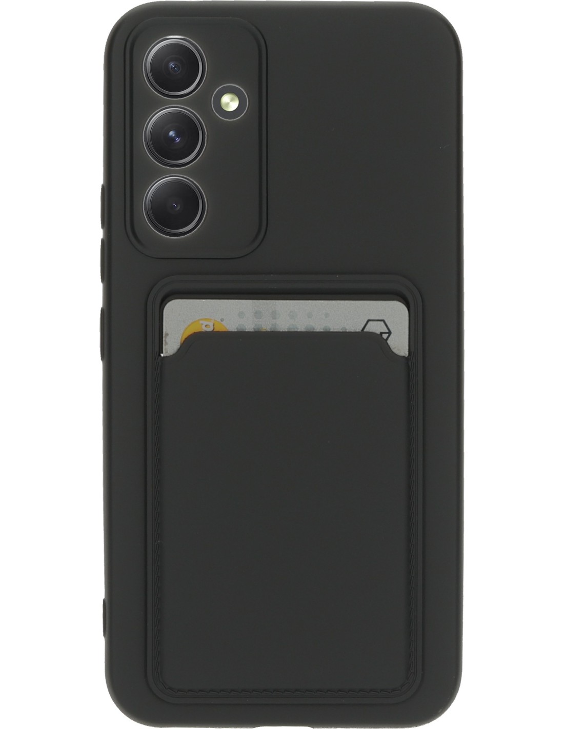 Mobiparts Classic TPU Case with Cardholder Samsung Galaxy A54 4G 5G Matt Black