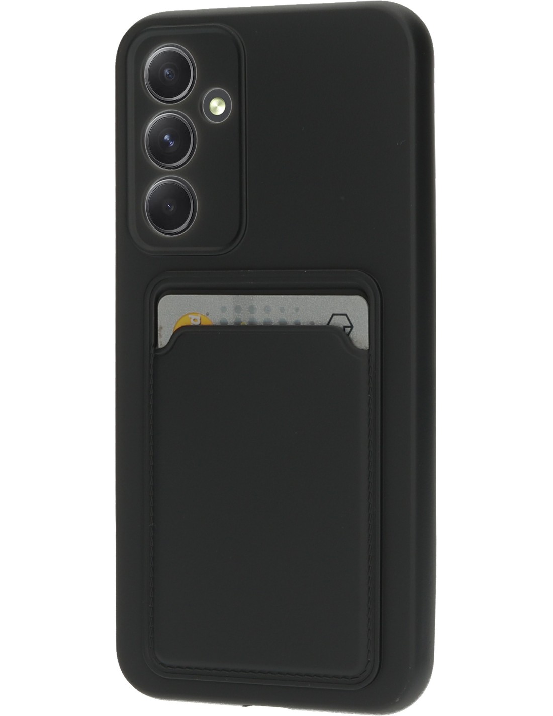 Mobiparts Classic TPU Case with Cardholder Samsung Galaxy A54 4G 5G Matt Black
