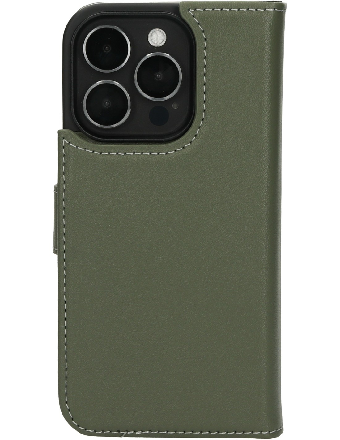 Mobiparts Leather 2 in 1 Wallet Case Apple iPhone 15 Pro Green