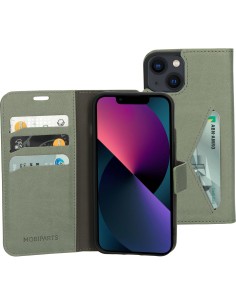 Mobiparts Classic Wallet Case Apple iPhone 13 Stone Green