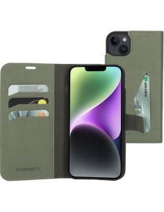 Mobiparts Classic Wallet Case Apple iPhone 14 Plus Stone Green
