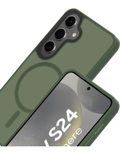 Mobiparts Hardcover Samsung Galaxy S24 Satin Green (Magsafe Compatible) 2