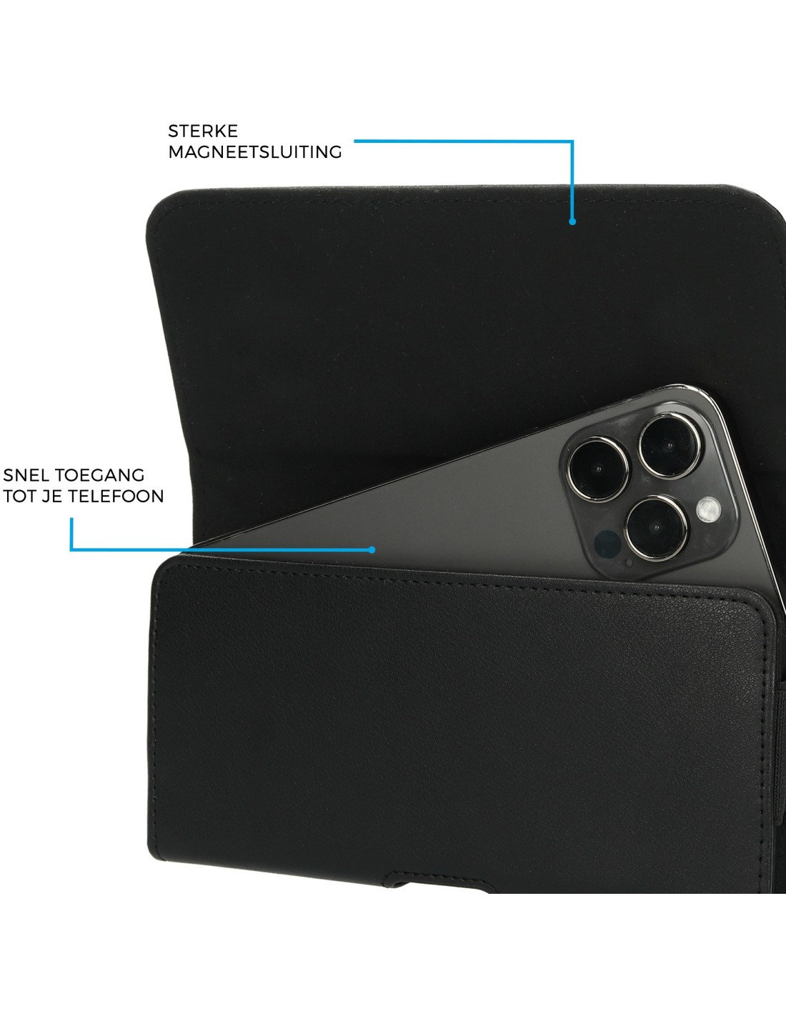 Mobiparts Classic Belt Case Size XL Black