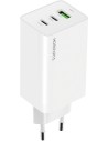 Mobiparts GaN Wall Charger USB-Cx2 USB-A3.0 QC 65W Wit