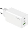 Mobiparts GaN Wall Charger USB-Cx2 USB-A3.0 QC 65W Wit