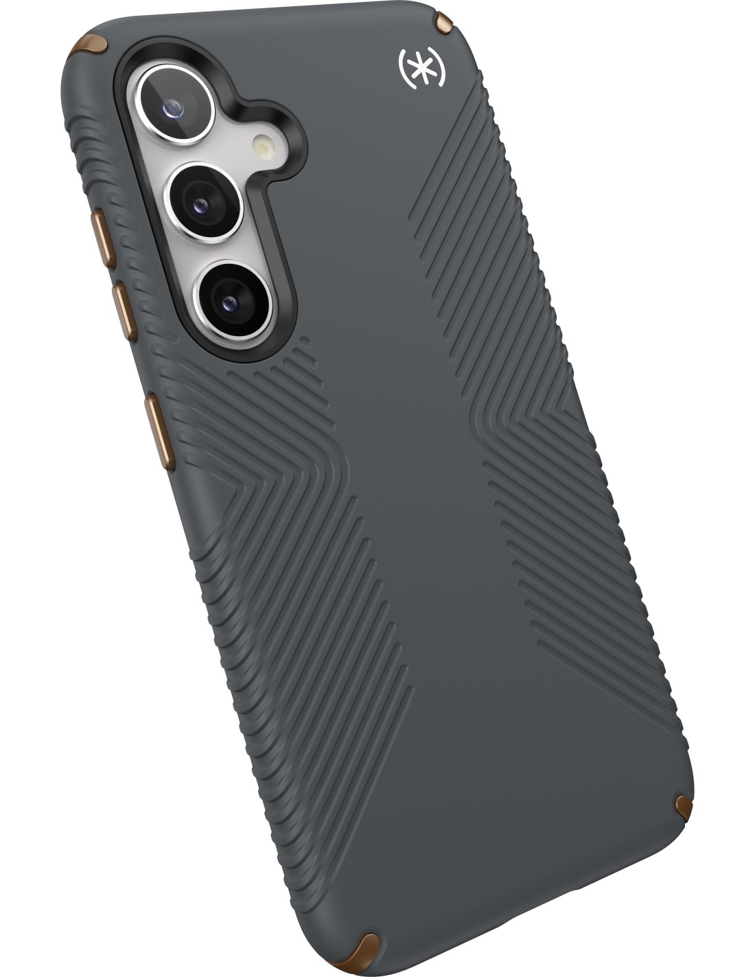 Speck Presidio2 Grip Samsung Galaxy S24 Charcoal Grey - with Microban