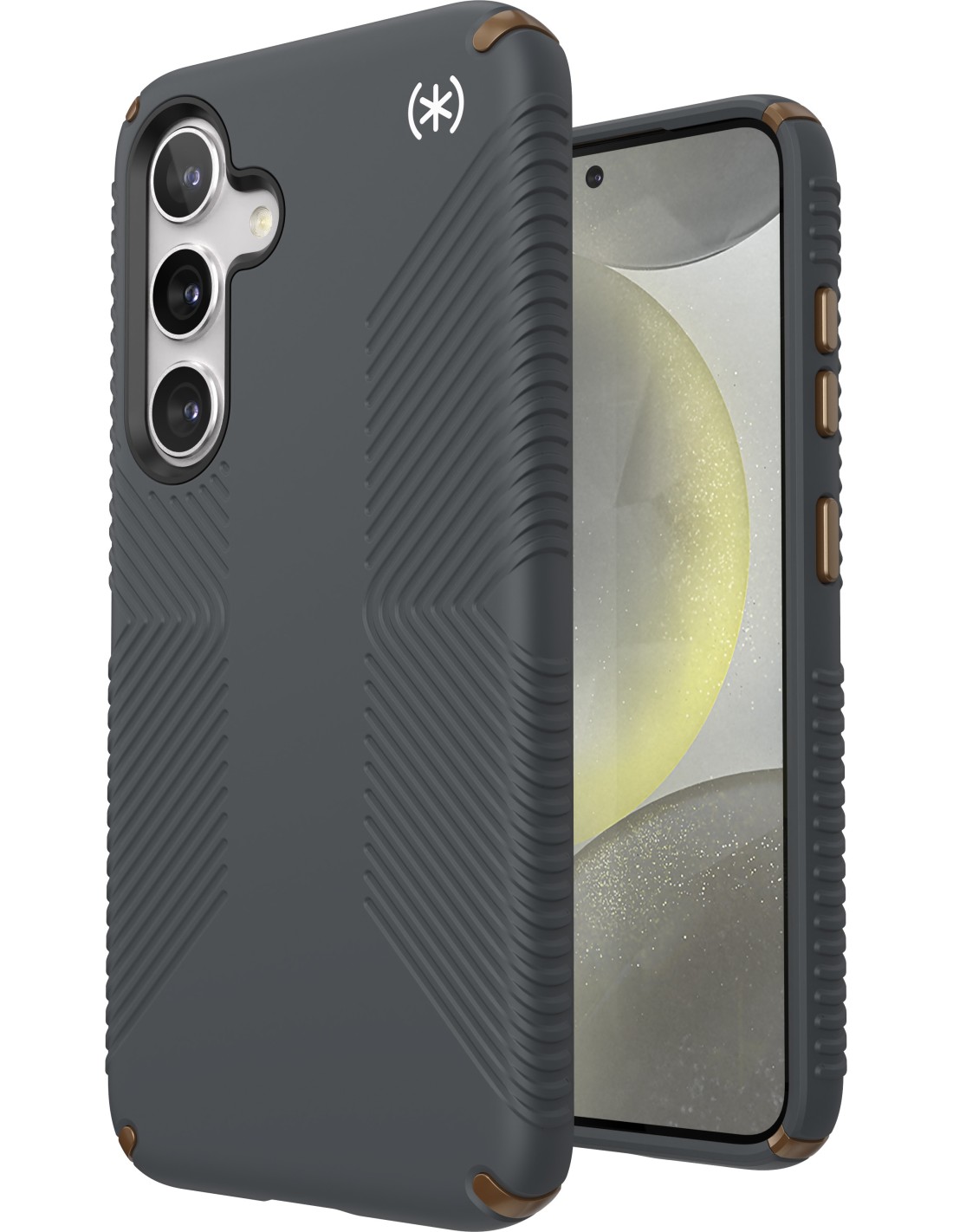 Speck Presidio2 Grip Samsung Galaxy S24 Charcoal Grey - with Microban